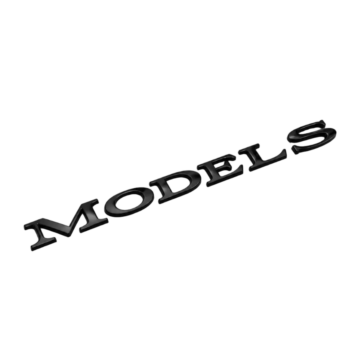 Tesla Model 3 Modelbetegnelse Bag, Sort højglans BilligStyling