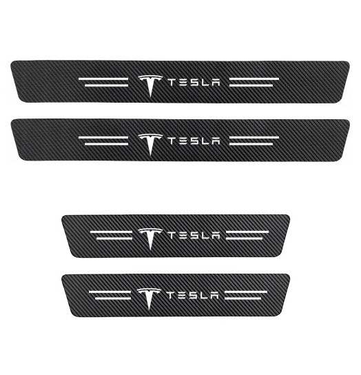 Tesla indstigningslister, sæt med 4 stk. - BilligStyling